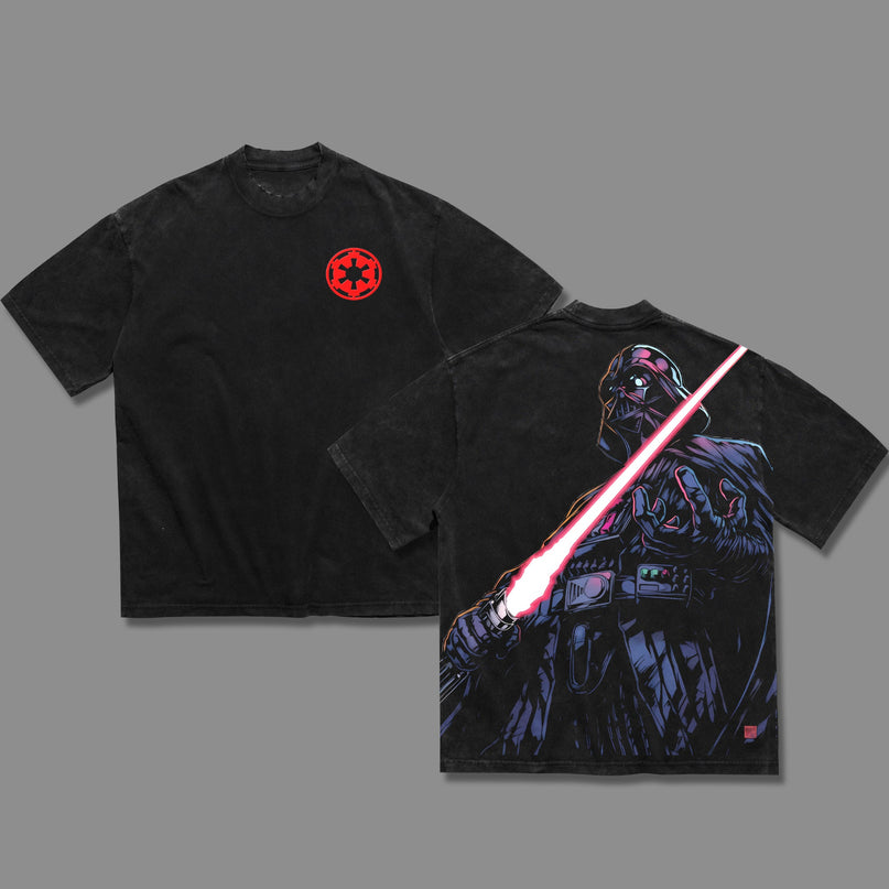 Darth Vader Star Anakin Skywalker wars Revenge of the Sith Washed T-Shirt 100% Cotton