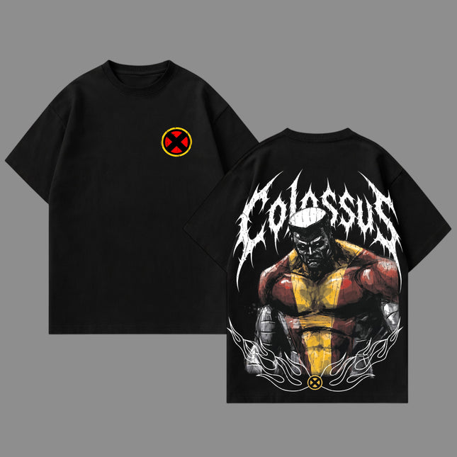 Colossus X-Men Marvel Comic Washed T-Shirt 100% Cotton