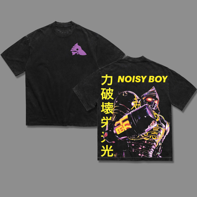 Noisy Boy Real Steel Washed T-Shirt 100% Cotton