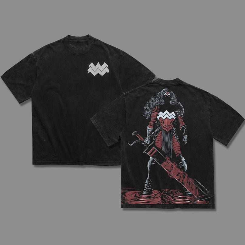 Absolute Wonder Women V2 DC Comic Washed T-Shirt 100% Cotton