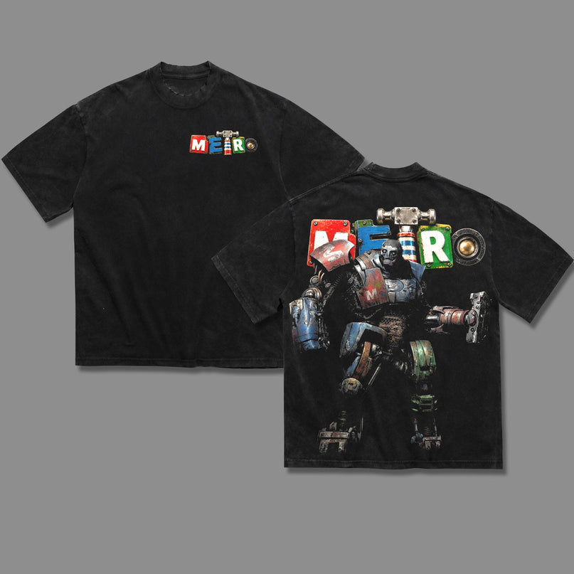 Metro Real Steel Washed T-Shirt 100% Cotton