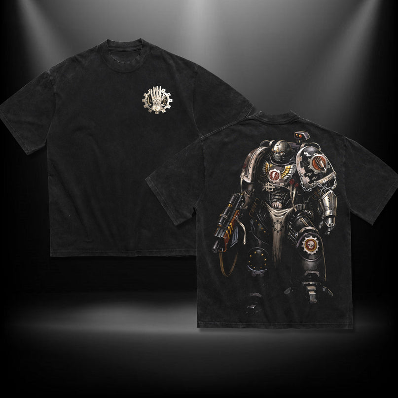 Iron hands Warhammer 40k Washed T-Shirt, Hoodie 100% Cotton
