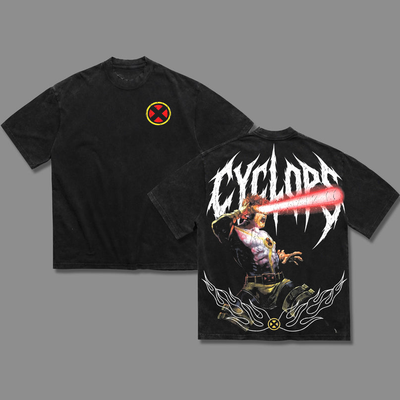 Cyclops V2 X-Men Marvel Comic Washed T-Shirt 100% Cotton