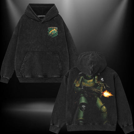 Salamanders Warhammer 40k Washed T-Shirt, Hoodie 100% Cotton