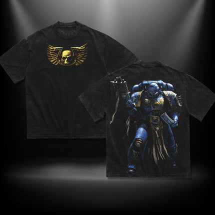 Space Marines Warhammer 40k Washed T-Shirt, Hoodie 100% Cotton