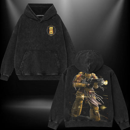 Iron Fists Warhammer 40k Washed T-Shirt, Hoodie 100% Cotton