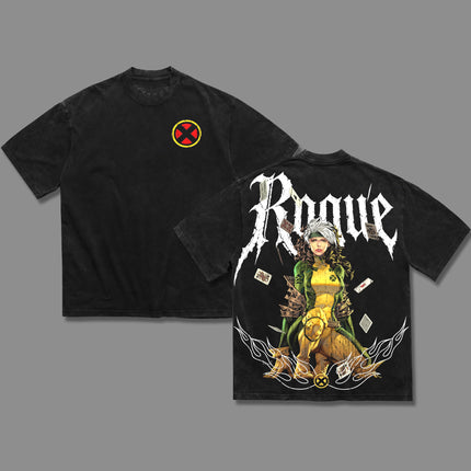 Rougue X-Men Marvel Comic Washed T-Shirt 100% Cotton
