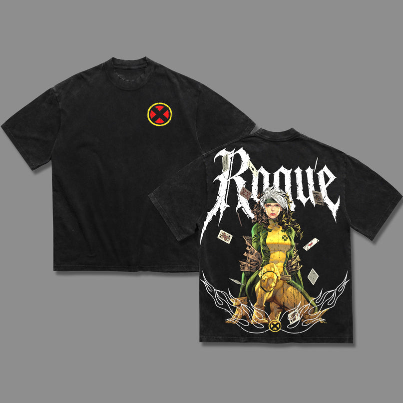 Rougue X-Men Marvel Comic Washed T-Shirt 100% Cotton