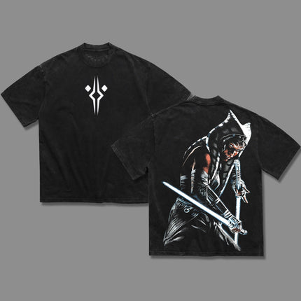 Ahsoka Tano Star wars Washed T-Shirt 100% Cotton