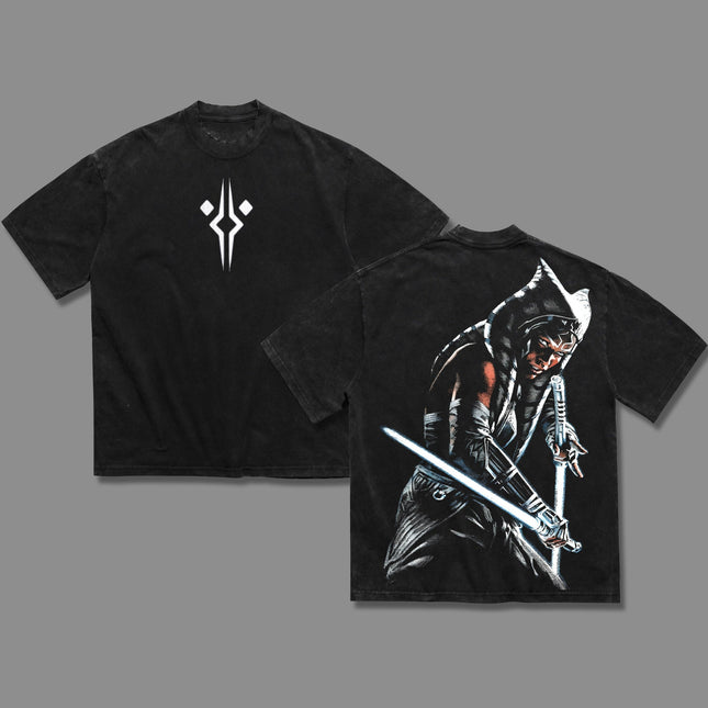 Ahsoka Tano Star wars Washed T-Shirt 100% Cotton