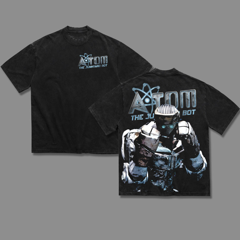 Atom Real Steel Washed T-Shirt 100% Cotton