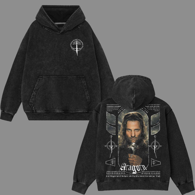 Aragorn The Lord of the Rings Washed T-Shirt 100% Cotton