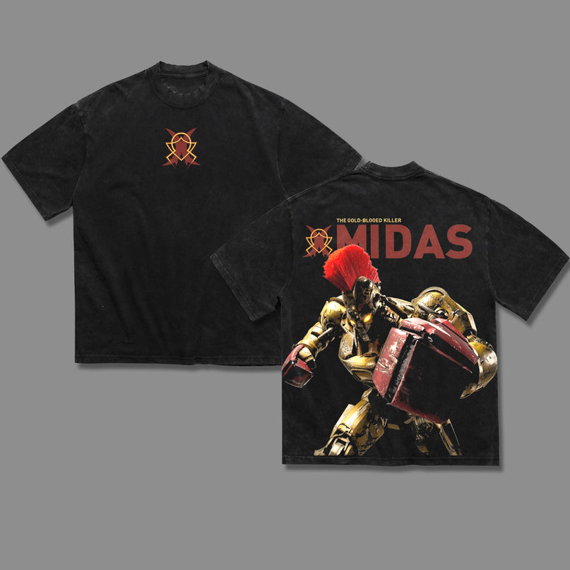 Midas Real Steel Washed T-Shirt 100% Cotton