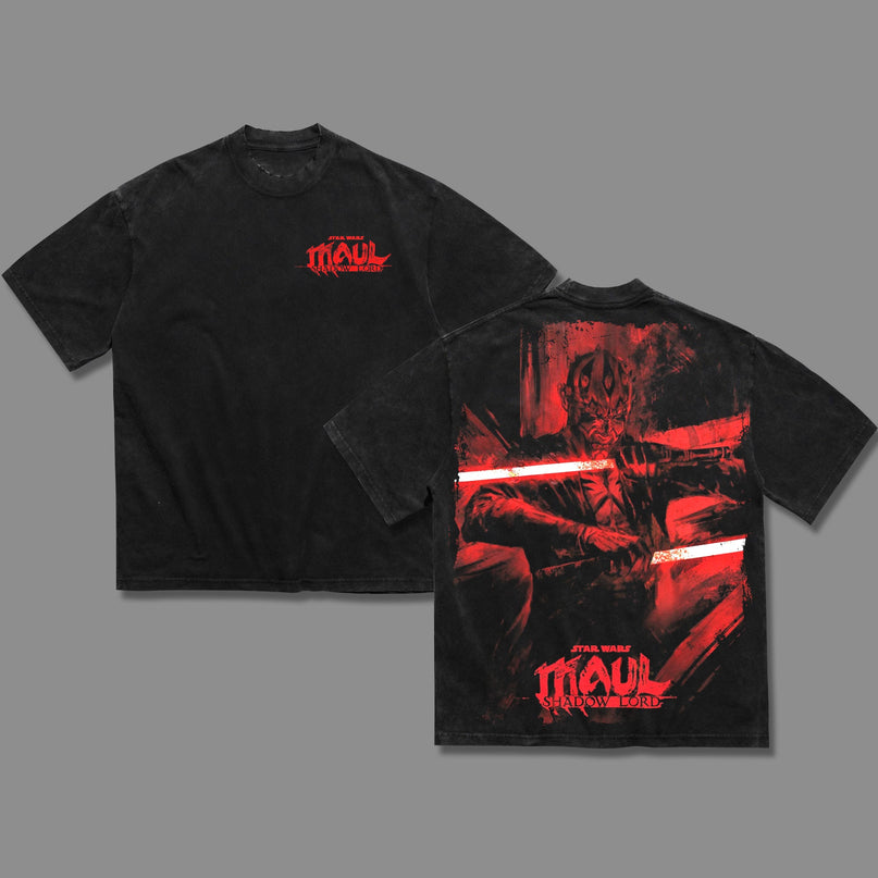 Darth Maul Shadow Lord Star wars Washed T-Shirt 100% Cotton