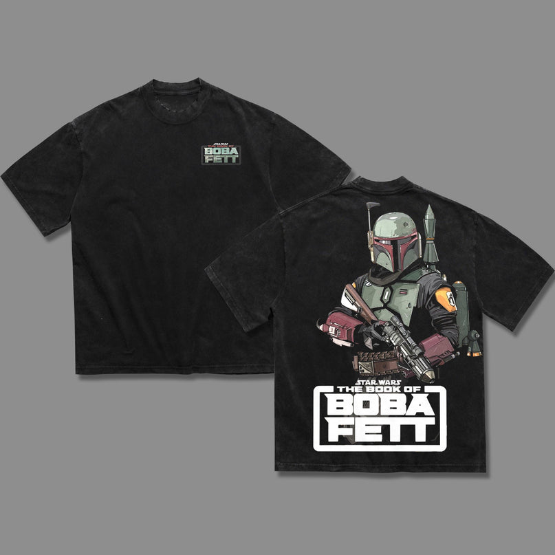 Boba Fett Star wars Washed T-Shirt 100% Cotton