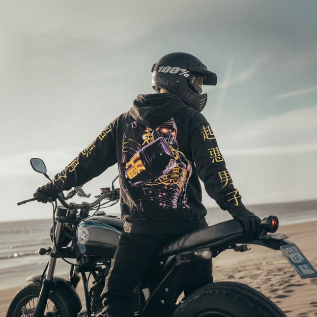 Noisy Boy Special Hoodie Real Steel x Racing Washed T-Shirt 100% Cotton