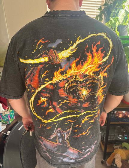 @Lex: Love!! Got this for my husband and he looooves it! He doesn’t like tight shirts on his shoulders so I got him a double x and he loves! It’s loss but not to tight! He loves the cut of this shirt great Quality!