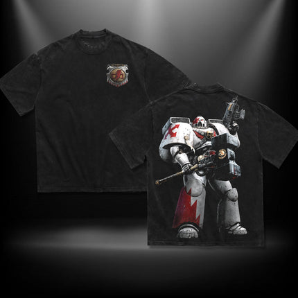 White Scars Warhammer 40k Washed T-Shirt, Hoodie 100% Cotton