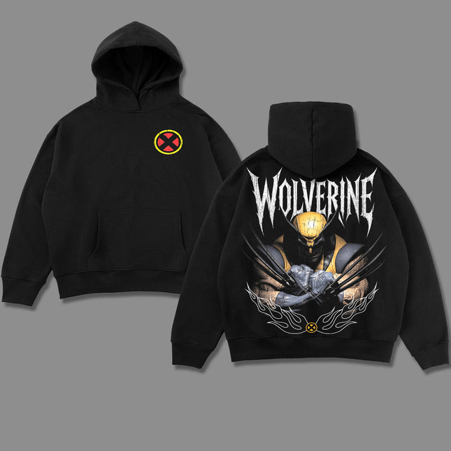Wolverine Logan X-Men Marvel Comic Washed T-Shirt 100%